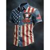 New Summer Men's Printed Casual Breathable Loose Short-Sleeve Shirt