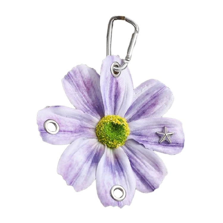Handcrafted Sunflower Pendant Ornament Simulation Flower Charm Keychain Multi Functional Decoration For Friend Family фиолетовый