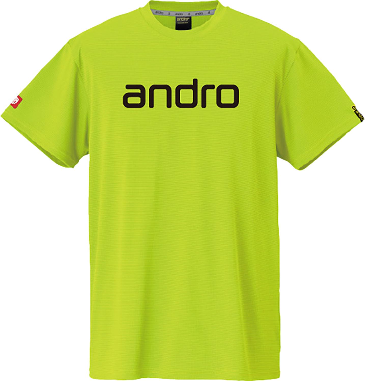 

Andro Table Tennis Game Officially Approved by the Japan Table Tennis Association Unisex Napa Neon Yellow and Size 2XL Shirt, (JTTA), T-Shirt, Deo,