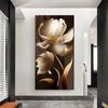 Brown Flower Canvas Painting Modern Abstract Posters and Prints Wall Art Picture for Cuadros Gallery Home Decor
