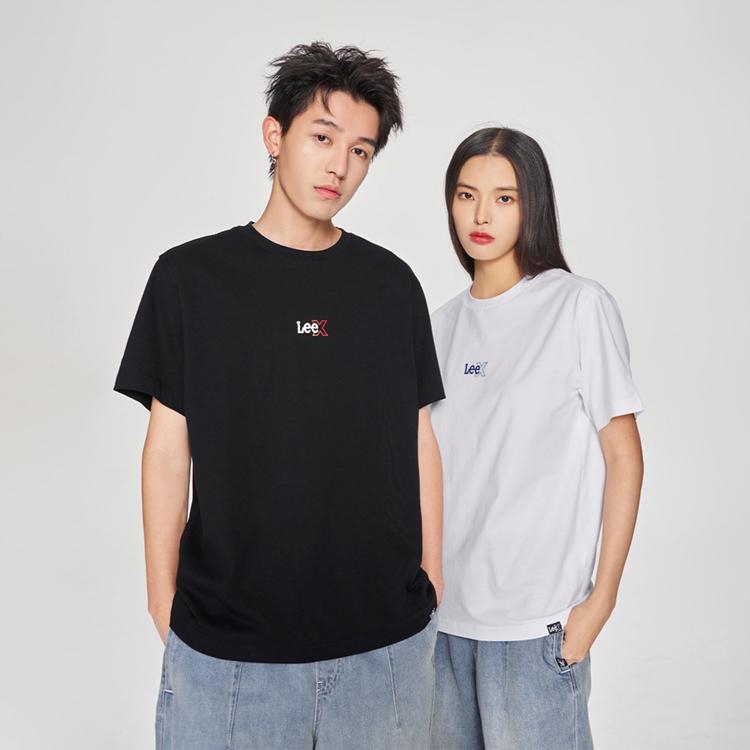 SS25 Comfortable Gradient Print Logo Short Sleeve T-Shirt Unisex T-Shirts Black LUT0098384LE00FK11000