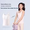 Girls' Jacquard Mesh Tank Top with Built-in Pad