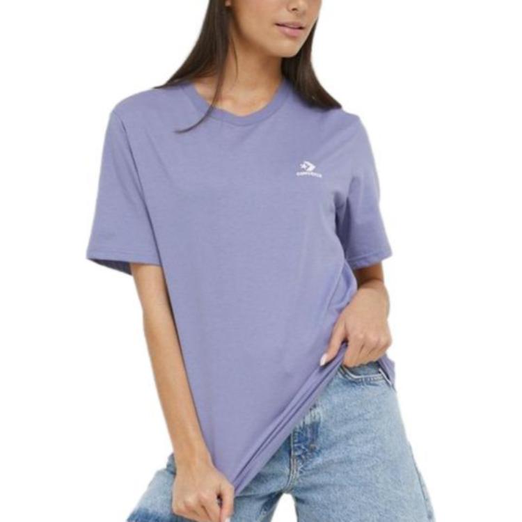 Converse Go To Embroidered Star Chevron Standard Fit T Shirt 10023876-A15 M