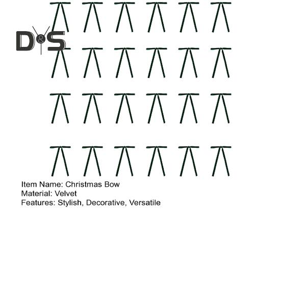 24 st Sammetsjulrosetter Julgran Vintage Sammetsband Rosetter Rustik Hantverk Gåva Kransrosetter för Bröllop Heminredning