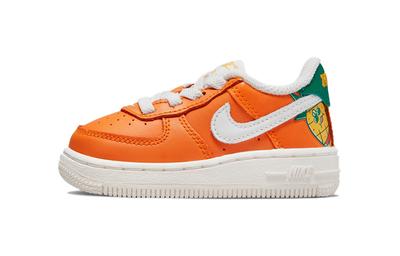 Air Force 1 LV8 Casual Low Top Toddler Shoes Orange White Infant And Toddler DQ5087-811