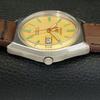VINTAGE SEIKO 5 AUTOMATIC 6319A JAPAN MENS GOLDEN COLOR DIAL WATCH a701905-5