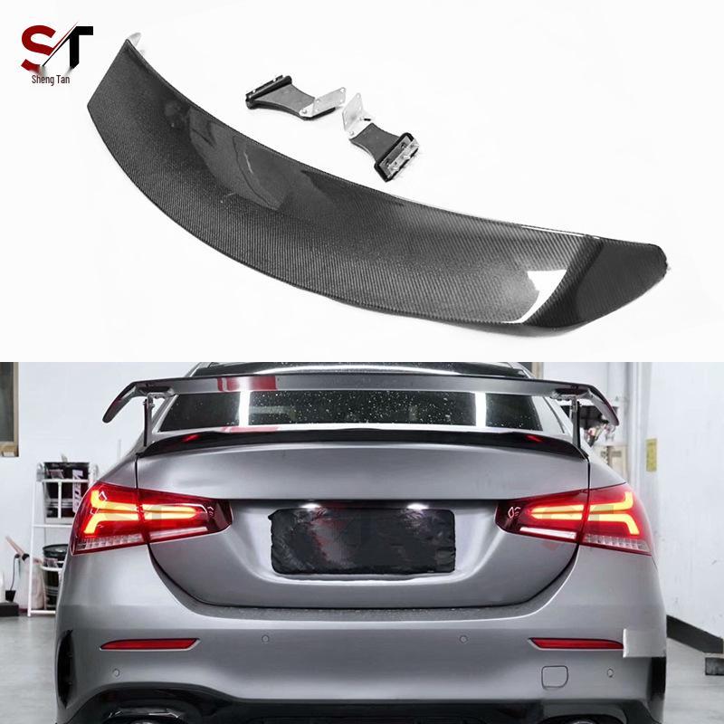 Carbon Fiber No-Drill Rear Spoiler & Diffuser Wing for Mercedes-Benz AMG W177 A-Class A35L