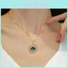 Stylish Vintage Alloy Moon And Star Pendant Necklace With Shimmering Full Diamonds