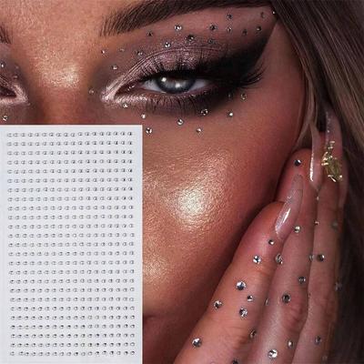 2mm Simulation Pearl Face Jewels, Hair Jewels, Eyebrow Jewels, Diamond Stickers