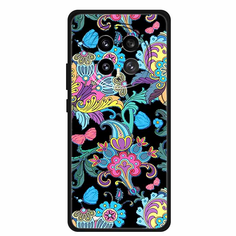 Black Silicone Case For Honor Magic8 Pro Case Cartoon Cat Soft Back Cover For Honor Magic 8 5G Pro Phone Case Coque Funda Para
