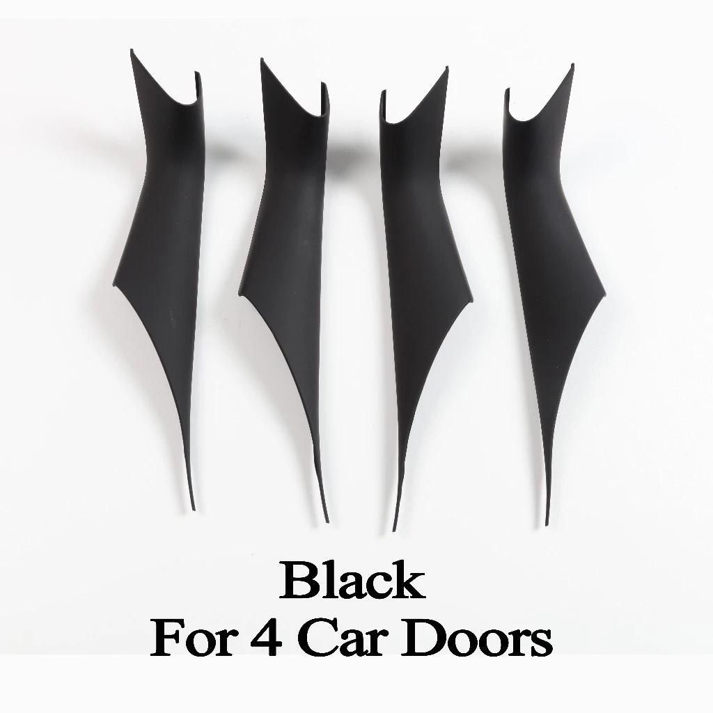 Suitable for BMW 5 Series G30 Door Handle Inner Cover G30 G38 F90 M5 530i M Sport 540i Protective Carbon Fiber Black 2-piece Set