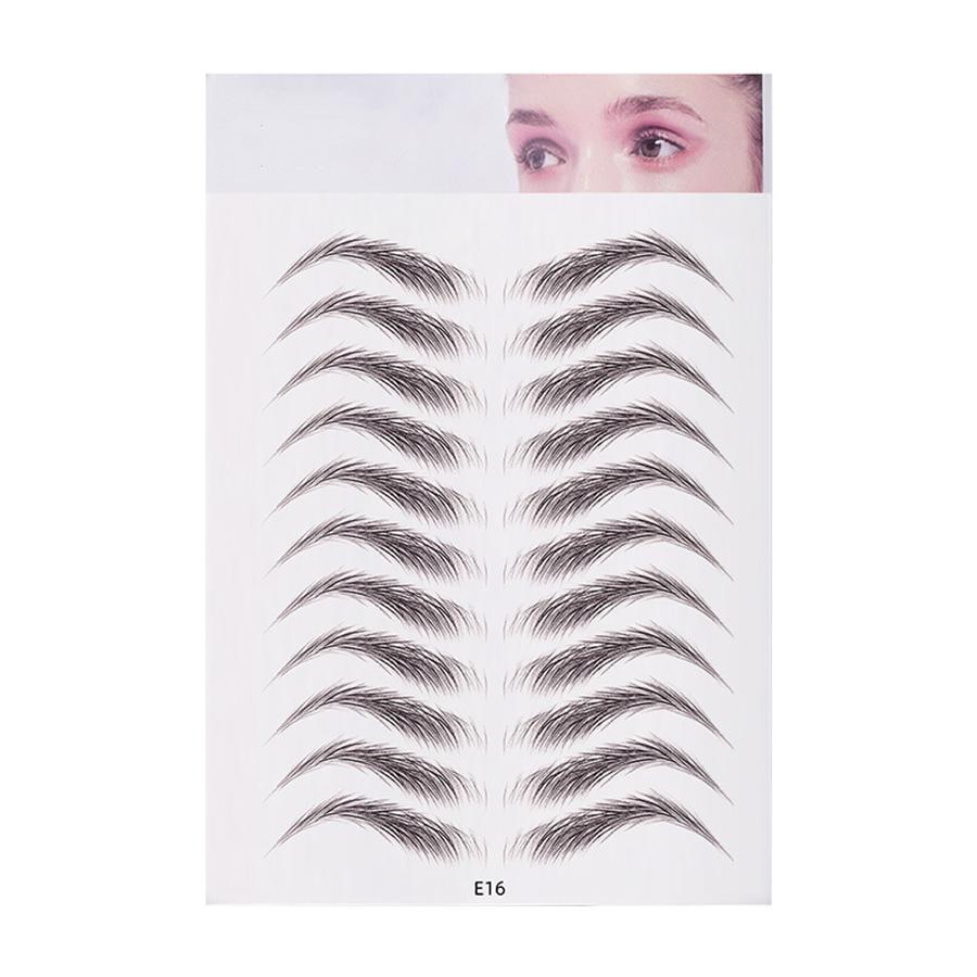 Water Transfer Eyebrow Sticker Long Lasting Waterproof Makeup 6D Hair-like Eyebrows Tattoo Stickers