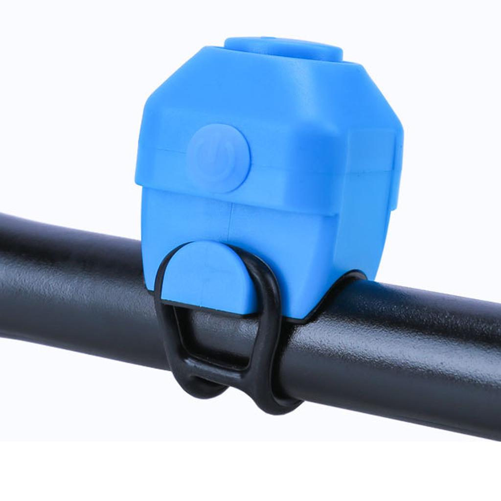Electronic Bike Horn 130 Decibel Easy Installation Durable Plastic Silicone High Safety Electric