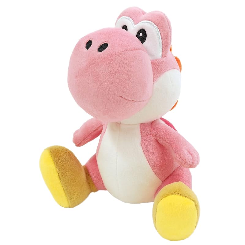 Sanei Boeki Super Mario ALL STAR COLLECTION Pink Yoshi (S) W13.5 x D15.5 x H20cm Plush Toy AC46
