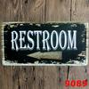 Retro License Plate Frameless Iron Restaurant Bedroom Hotel Decoration 