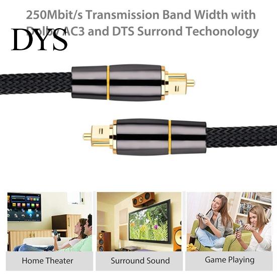 Audio Fiber Optic Cable Digital Optical Adapter SPDIF for Player TV Soundbar