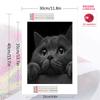 British Shorthair cat Pattern  3pcs 100% Round Full Drill 5D DIY Diamond Painting Embroidery Cross Stitch Rhinestone Décor