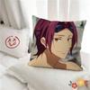 pc Cartoon Rin Matsuoka Pillow Case Fashion Square Pillowcase Bedroom Sofa Room Ins Decoration Leisure