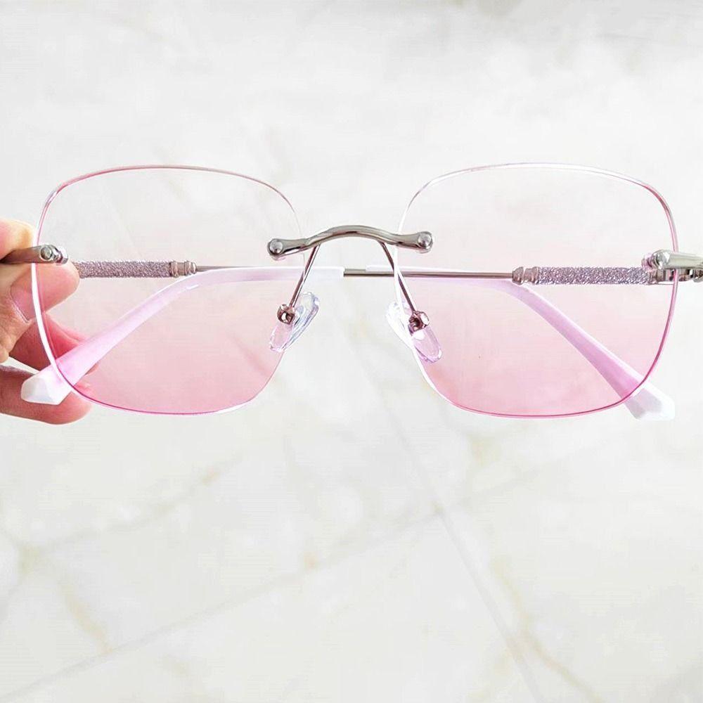 Blue Ray Blocking Anti-Blue Light Reading Glasses Ultralight Eye Protection Hyperopia Glasses Shiny Rhinestone Metal