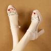 Wedge With Platform Waterproof Open Toe Sandals for Women 2025 Trend High Quality Shoe New Breathable Fashion Woman Shoes Sales