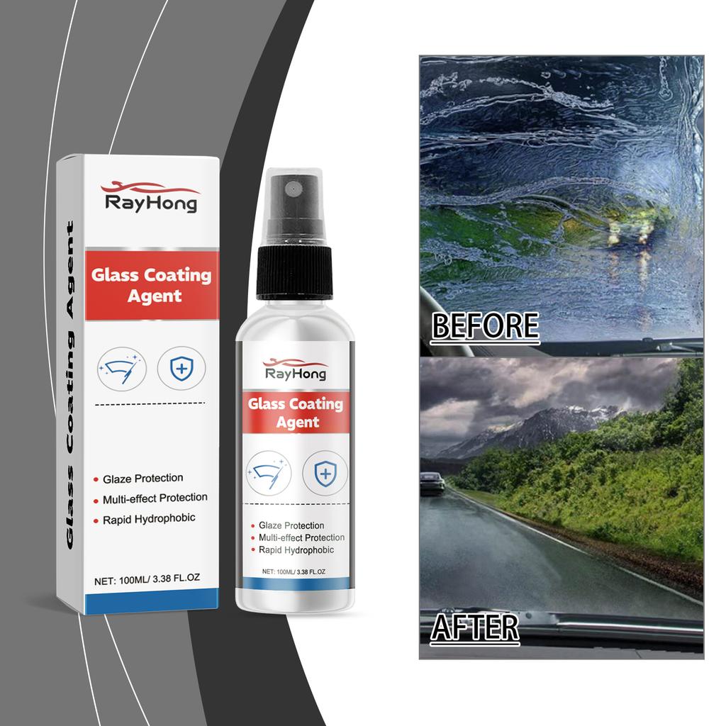 Car Windshield Repellent Nano Coating Auto Glass Window Dust Stain Remover Cleaning Waterproof Hydrophobic Spray Glass Film