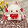 Lolita Plush Bunny Bag With Bow For Daily Use And Collectors Style