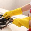1-Pair Reusable Household Gloves, Rubber Dishwashing Gloves, Extra Thickness, Long Sleeves, Kitchen Cleaning, Working, Painting