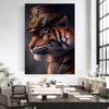 Steampunk Animals Cheetah Panda Rabbit Tiger Cat Canvas Painting Nordic Posters Print Wall Art for Living Room Home Decor