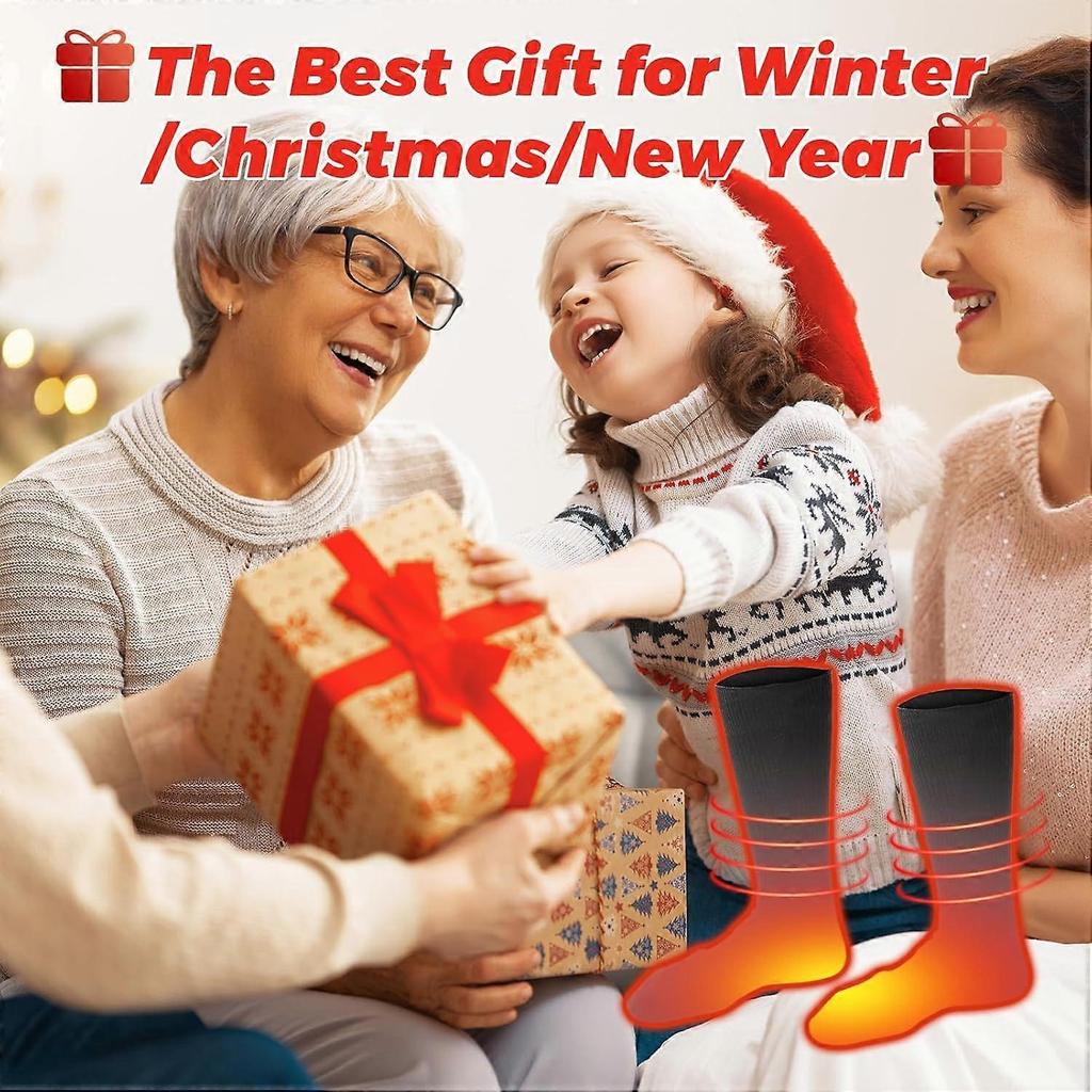 Smart electric heating socks, heating socks, winter warming artifact, suitable for outdoor work, fishing, hunting, skiing, cycling, hiking and camping