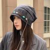 Women's autumn and winter hats, crimped warm knitted hats, ear protectors, cold-proof pullovers, and headcaps for men
