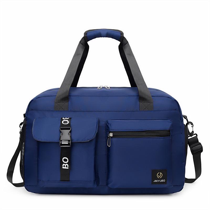 Wodoodporna Torba na Ramię Sportowa i Fitness na Zewnątrz - Unisex, Duża Pojemność, Przegrody Mokra/Sucha, Idealna na Krótkie Wyjazdy