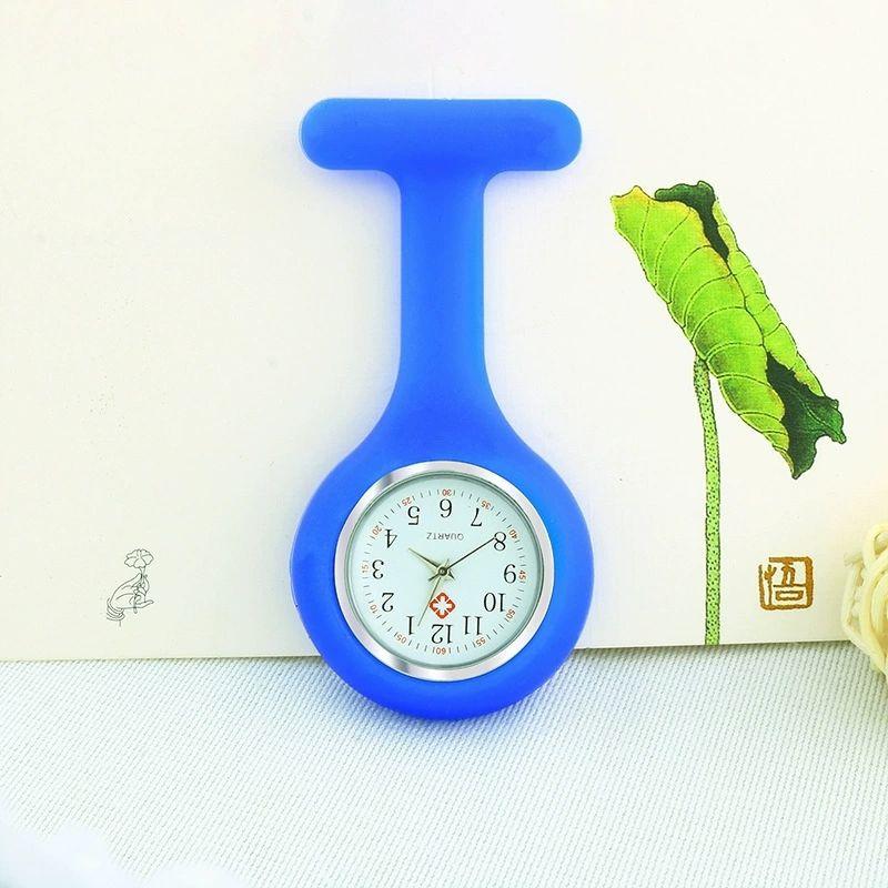 1 Stück Silikon-Krankenschwesteruhr Einfach, Modisch, Niedlich Wanduhr Krankenschwester Taschenuhr Gelee-Uhr