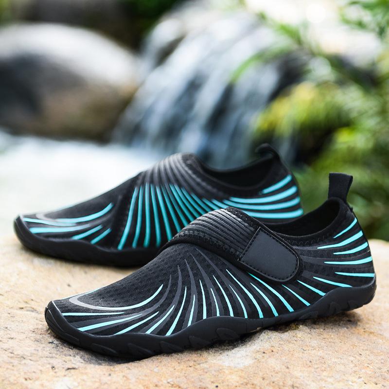

Новые мужские пляжные туфли, обувь для фитнеса и беговой дорожки, нескользящие, быстросохнущие, для рыбалки и плавания на открытом воздухе, забродные туфли с пятью пальцами 44