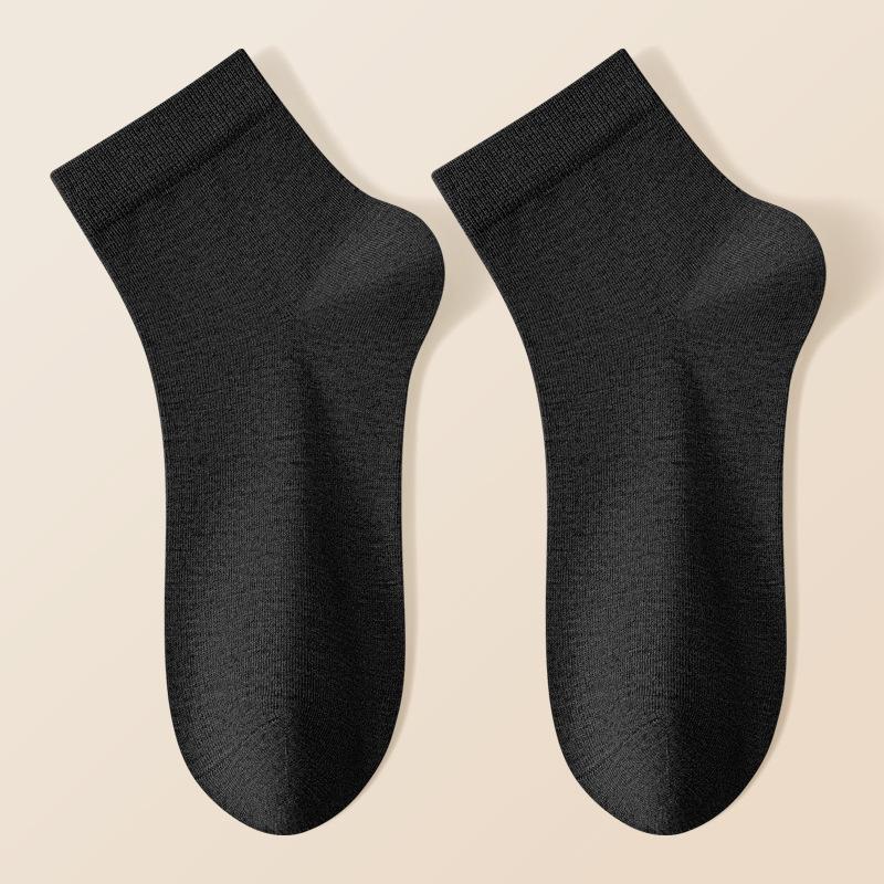 

Мужские весенне-летние ультратонкие классические однотонные носки из шерсти 10A с антибактериальным эффектом 1 pair