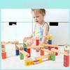 Wooden Childrens Ball Bearing Run Track Building Set For Ages 3 To 6 Educational Toy