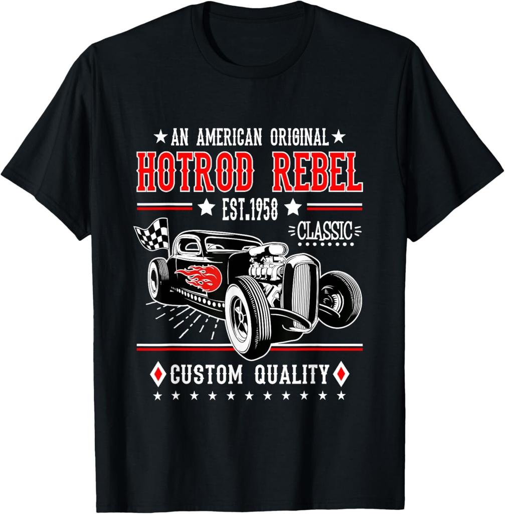 Hot Rod Rockabilly Clothing 50s Sock Hop Vintage Classic Car Gift Unisex T-Shirt Mens Womens Tees Top