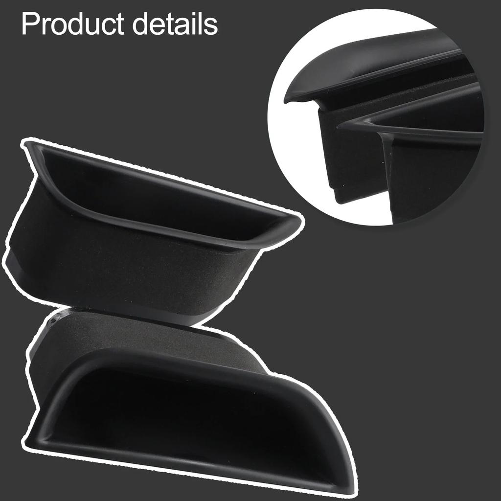 2pcs Car Door Armrest Handle Storage Box For Mercedes-Benz E Class W211 2010-2015 Interior Container Organizer Holder