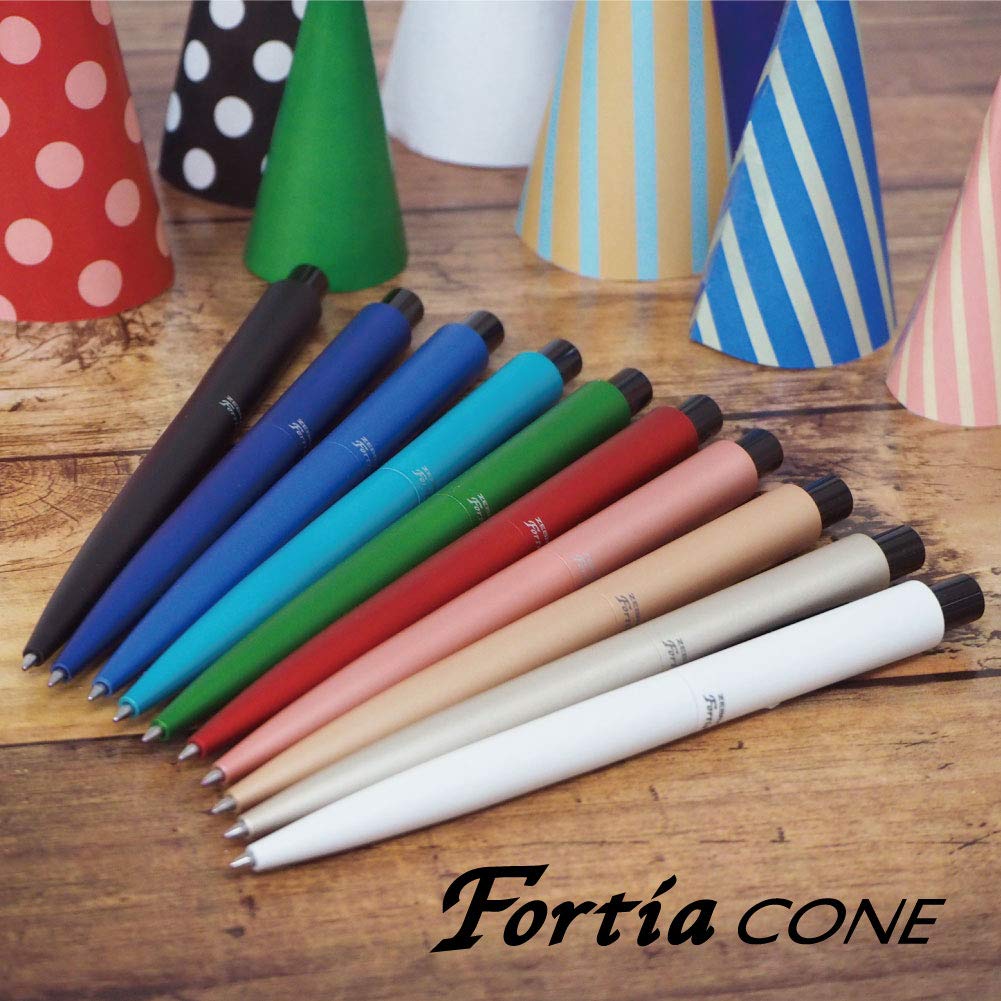 Zebra Fortia CONE Ballpoint 0.7" Oil-Based Pen, Green, BA99-G
