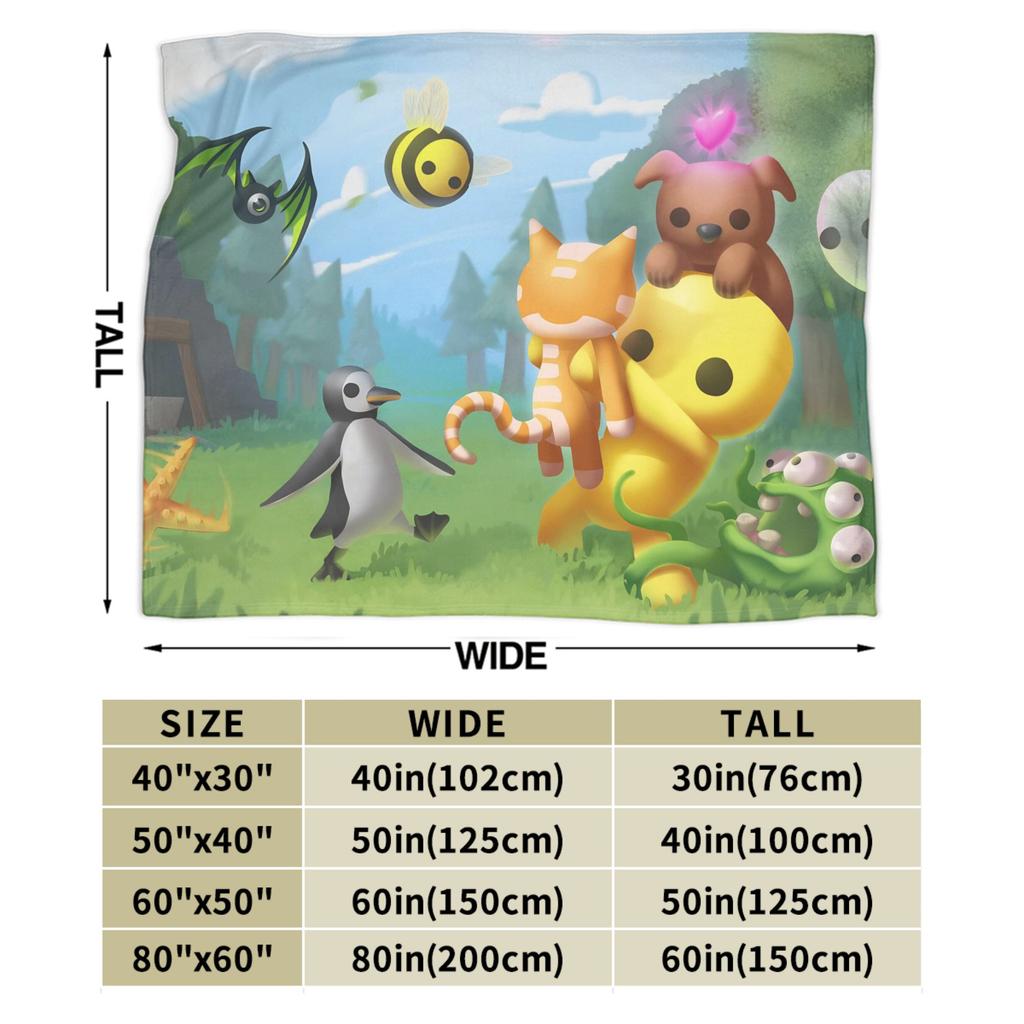 Wobbly Life Sandbox Spieldecke Cartoon Lustig Flanell Neuheit Warme Überwurfdecken für Tagesdecke Dekoration Outdoor