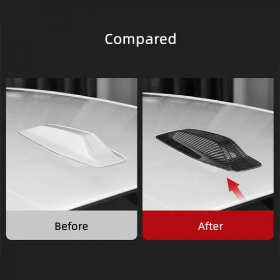 Real Carbon Fiber Car Antenna Stick Decoration For BMW X1 iX1 U11 U01 23 24