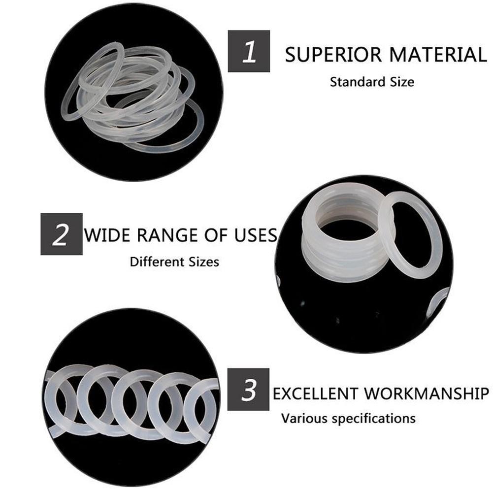 150pcs White Silicone O Rings Seals Kit For Machinery And Household Appliances Repair Accessories Hand Tools