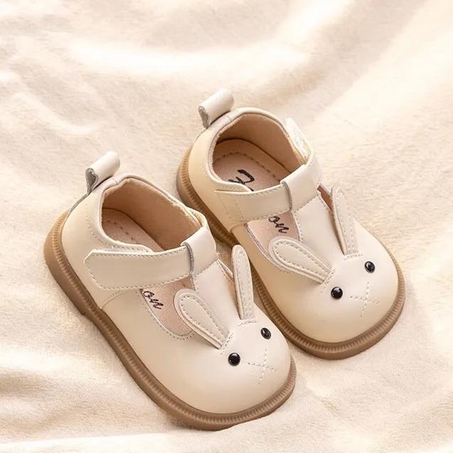 

Fashion Child Shoes Spring New Baby Shoes Soft Soled Girls Shoe Anti Slip Kids Casual Shoe Versatile Leather Shoe 15insole12cm белый