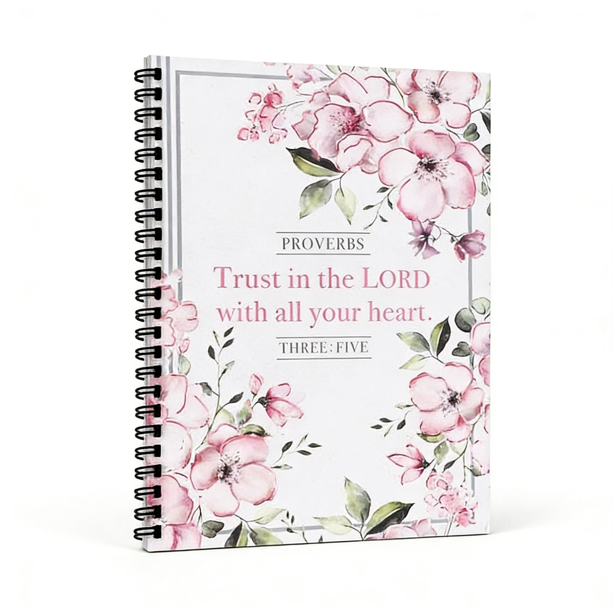 ODM A5 Spiral Bible Study Notebook Customizable Sermon Journal Church Notes Daily Prayer Lined Printing Specialty Notebooks (White,100 Pages&A5) белый