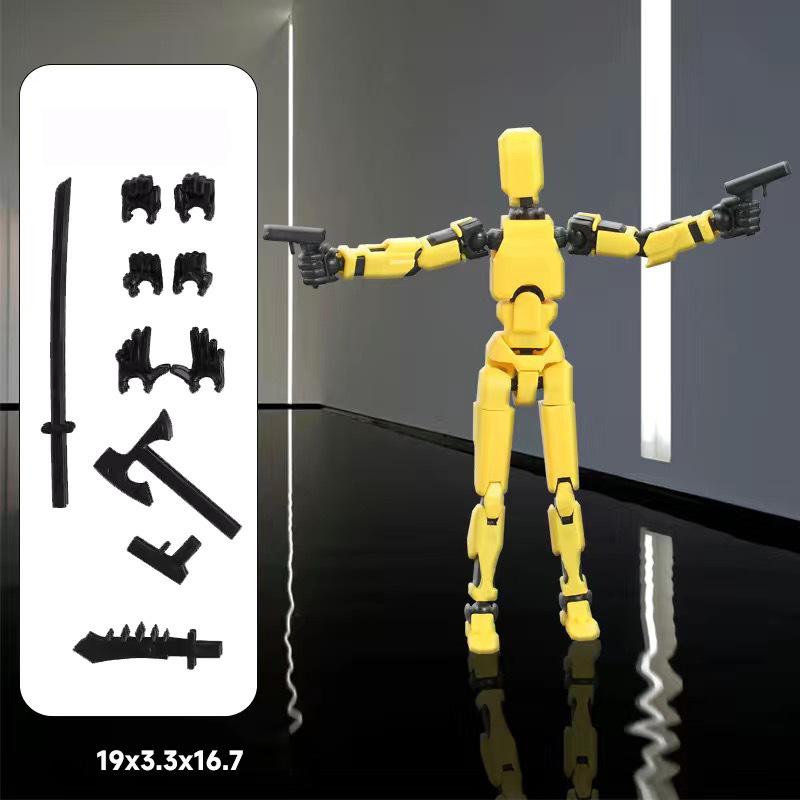 UNGH Multi-Jointed Movable Robot 3D Printed Mannequin Toy 13 Action Figure Full Body Movable Robot Toys Gifts For Children