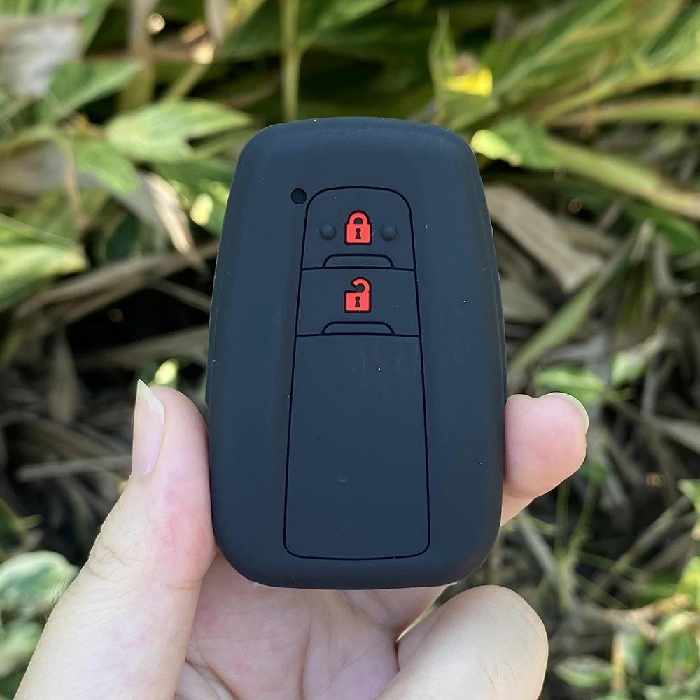 

2/3/4 Buttons Rubber Car Key Fob Cover Silicone Protector Case for Toyota Prius Camry Corolla Avalon CHR RAV4 Land Cruiser Prado