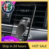 Car Stickers For Alfa Romeo Magnetic Car Phone Holder Air Outlet Phone Stand Clip Phone Mount For Alfa Romeo Giulia Stelvio Giul