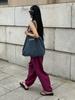 Lane Apartment Cotton Logo Big Bag [Navy]