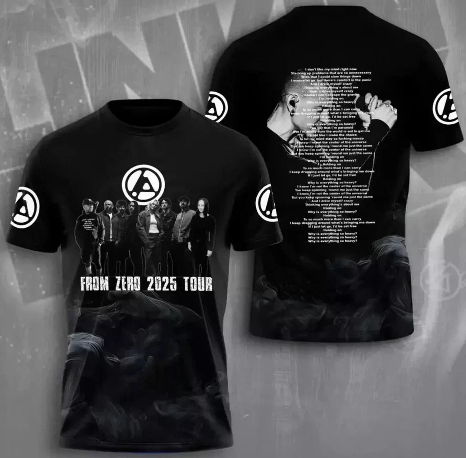 Linkin Park From Zero 2026 Tour 3D T-Shirt S