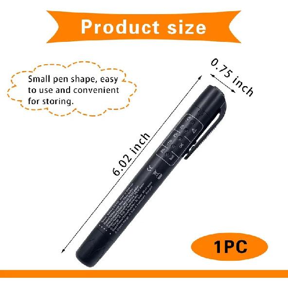 

Car Brake Diagnostic Testing Tool Brake Fluid Tester Pen with 5 LED Indicators Hydraulic Fluid Liquid Oil Moisture Analyzer