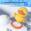 Baby Bath Toys, Children's Shower Electric Bath, Baby Bathroom Bath Bath Play Toys, Sealed Waterproof Little Yellow Duck 5-piece Set